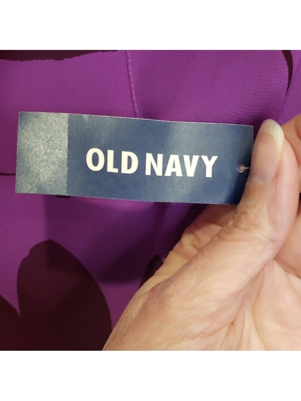 Old Navy Purple Floral Print Shift Dress - Picture 13 of 13
